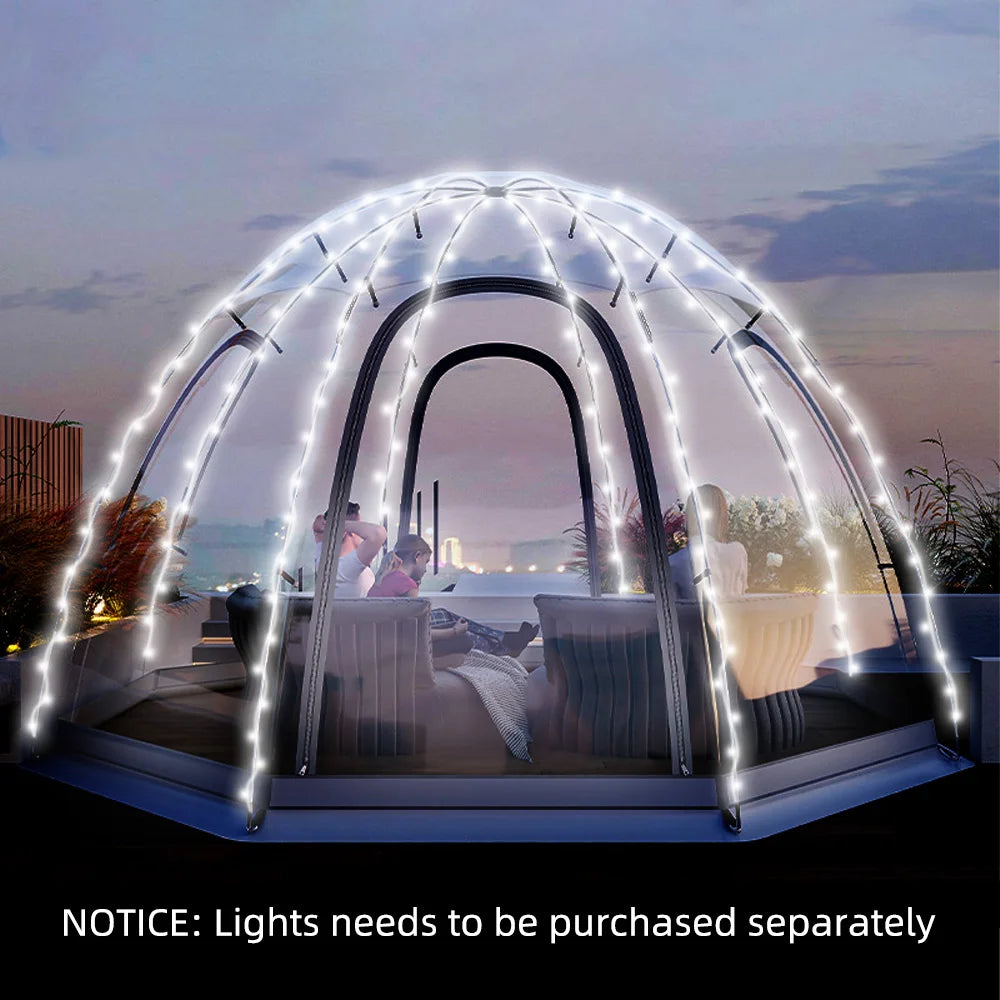 Garden Party Tent 8-10 Person Bubble Tent Dome Gazebo Mini Greenhouse Outdoor Camping Large Instant Weatherproof Shelter Tent