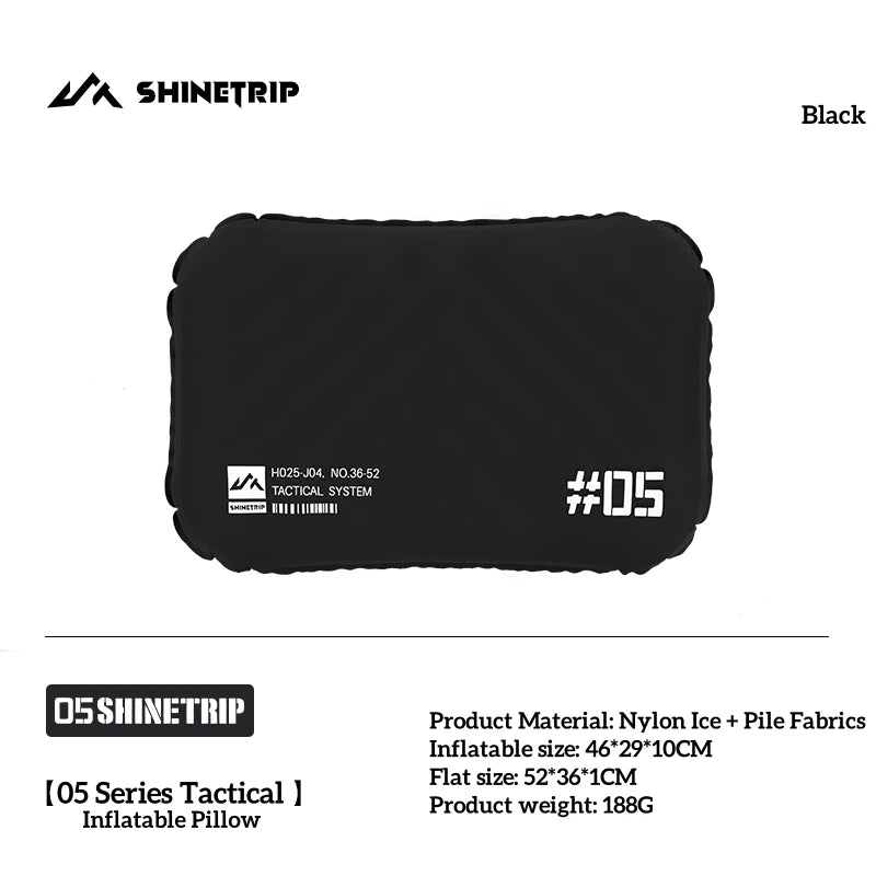 ShineTrip Camping inflatable pillow Ultralight Camping Sleeping Air Pillow Foldable Portable comforts Pillow with storage bag