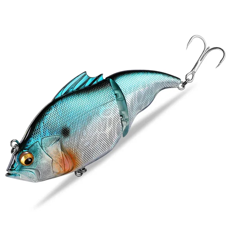 Pike Fishing Vatalion 115mm Vibration Jointed Bait Swimbait Bass Lure 41/43g Fishing Lure Floating  Vatalion 115F Leurre