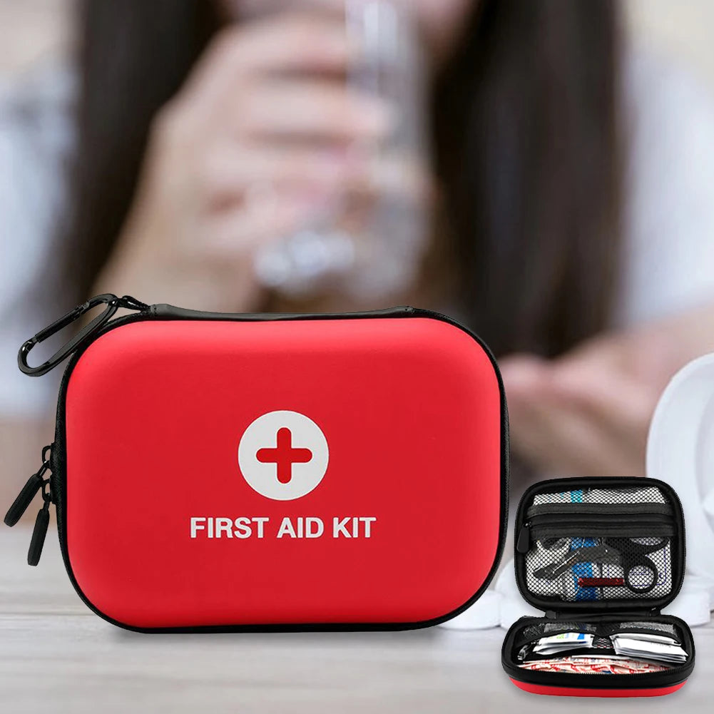 First Aid Kit Bag Empty Portable Emergency Medical Bag First Aid Hard Case Empty Small First Aid Bag Ideal for Home Office Car