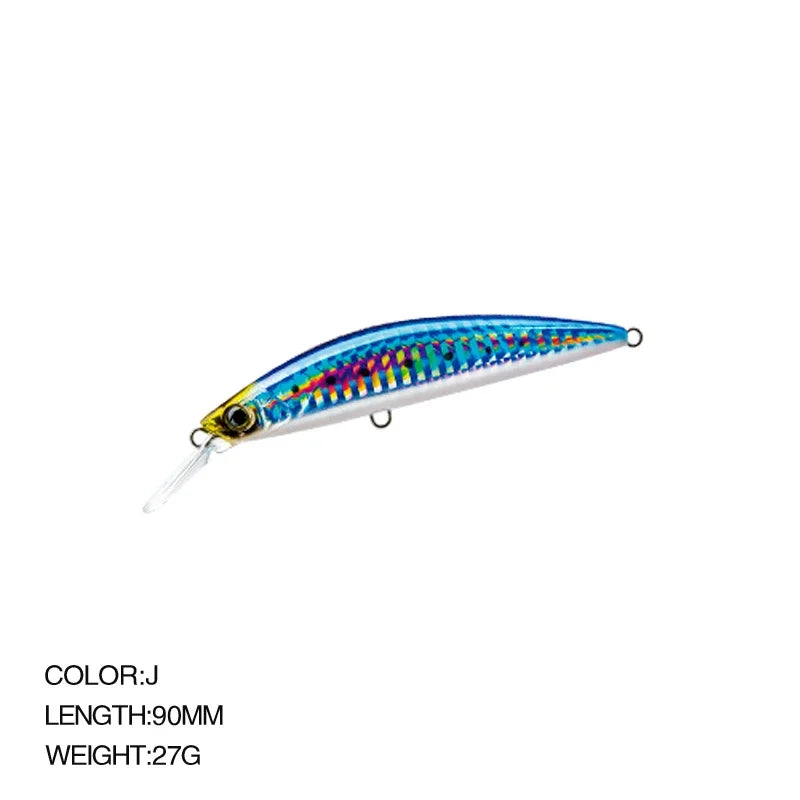 9cm 27g Minnow Fishing Lures Wobblers Crankbaits Jerkbaits Artificial Hard Baits Hooks 3D Eyes for Fishing Carp Pesca Isca