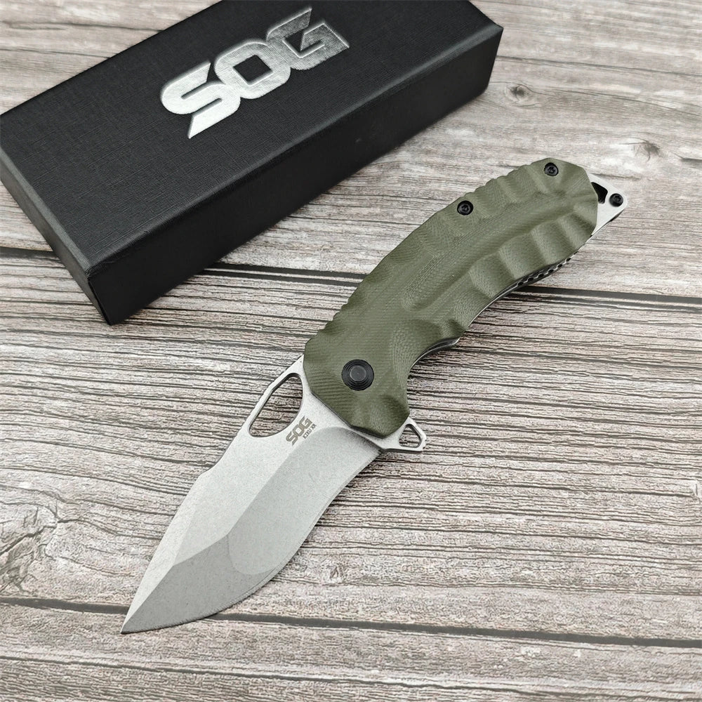Kiku XR Mini Folding Knife 8Cr13Mov Blade G10 Handle Outdoor Camping Tactical Tool Survival Self Defense Utility Knife
