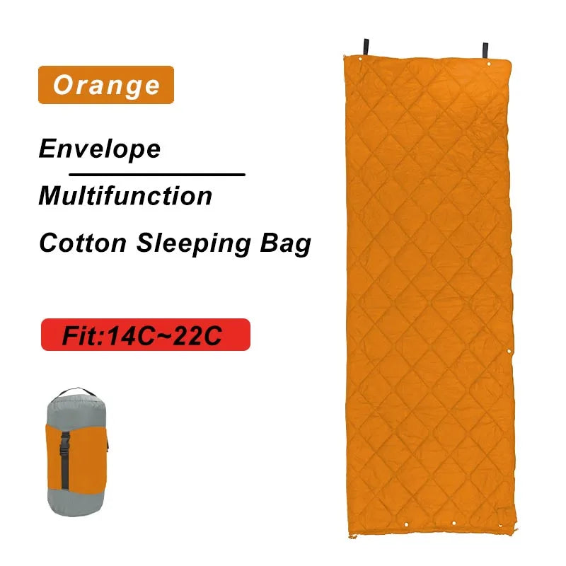 3 in 1 Tourist Sleeping Bag Poncho Quilt Blanket Camping Sleeping Bags Gears For Outdoor Camp Trekking Backpacking Tourism