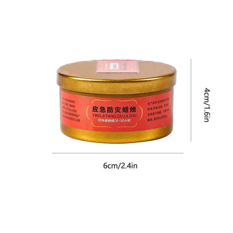 Long Lasting Candles Survival Light Source Candle Home Use Survival Gear Long Burning Survival Candles Windproof Camping Candle