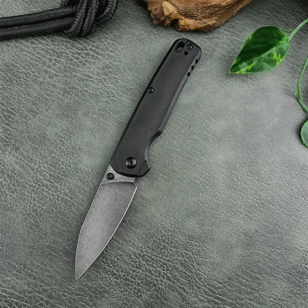 Tactical KS 6105 Folding Knife 8Cr13Mov BlackWashed EDC Pocket Knives Nylon Fiber Handle Camping Hunting Outdoor Survival Tool
