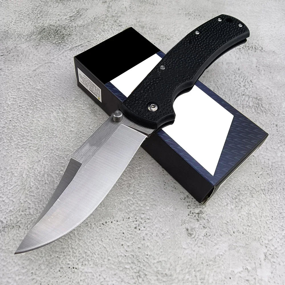 Outdoor EDC Camping Folding Knife 3.5 Satin Plain 8Cr13Mov Blade Nylon Handle High Quality Self Defense Pocket Knives