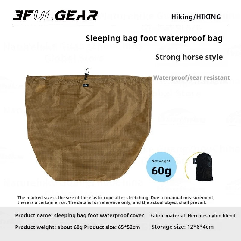 3F UL GEAR Sleeping Bag Foot Waterproof Case Bag Anti-condensation Outdoor Camping Moisture-proof Breathable Liner Storage Bag