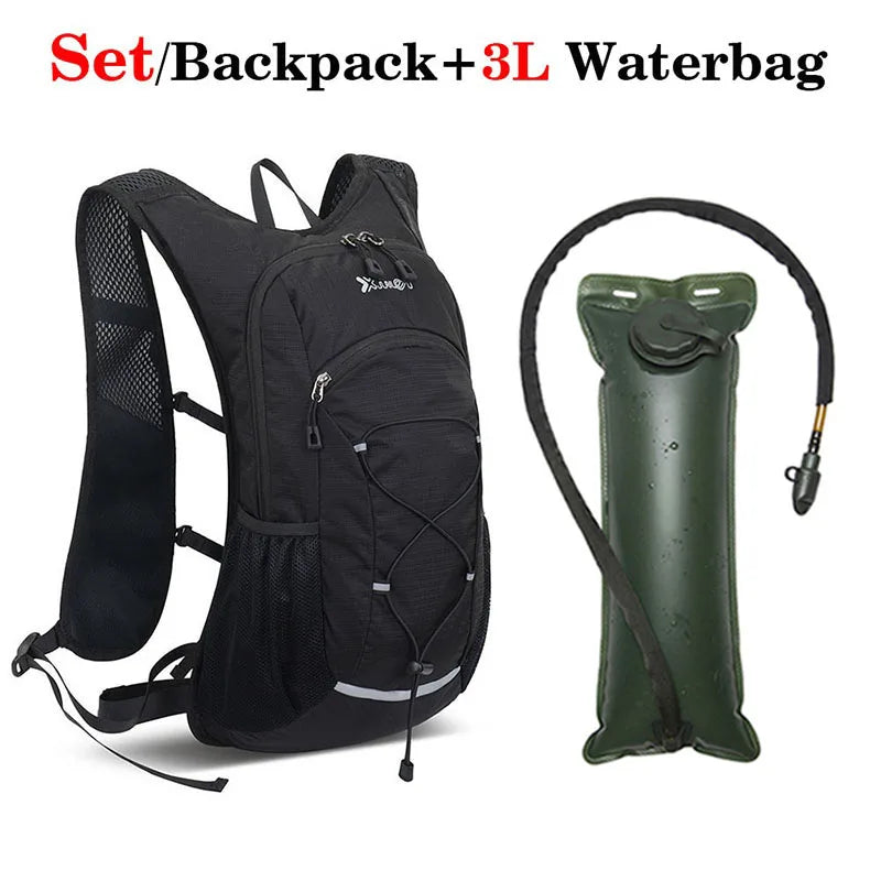 New Bike Riding Water Bag Backpack Portable Waterproof Rucksack Hydration Bag 3L Outdoor Sports Running Inner Bladder Knapsack