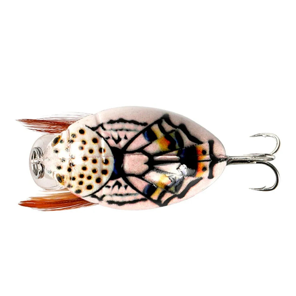 1Pcs 4cm/3.8g Cicada Bait Fishing Lure Crank Floating Wobblers Fishing Tackle Insect Bug Lure Hard Bait Sea Beetle Bass Carp