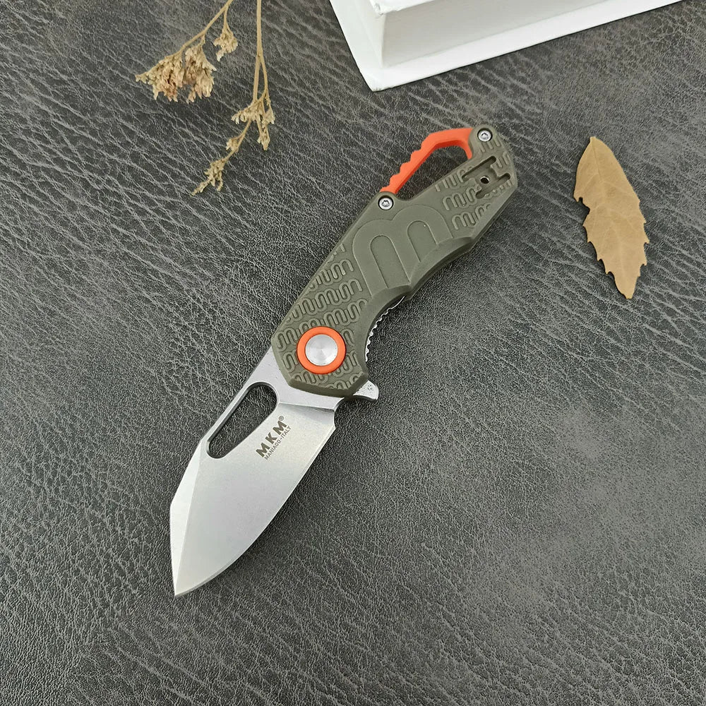 MKM-Maniago F0332 Multi-porpose Liner Lock Hunting EDC Pocket Knife 8Cr13 Blade Survival Camping Folding Knife Nylonfiber Handle