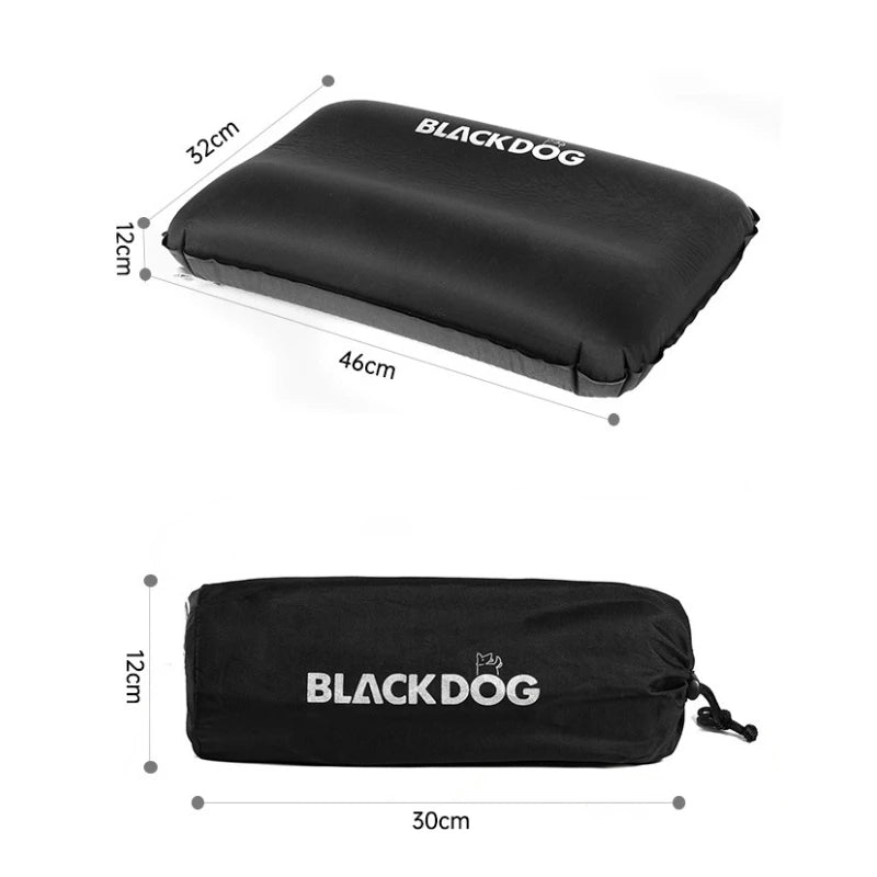 Naturehike-Blackdog Self-Inflating Pillow Sleeping Bag Pillow For Outdoor Camping Air U-shaped Pillow Portable Travel Pillow