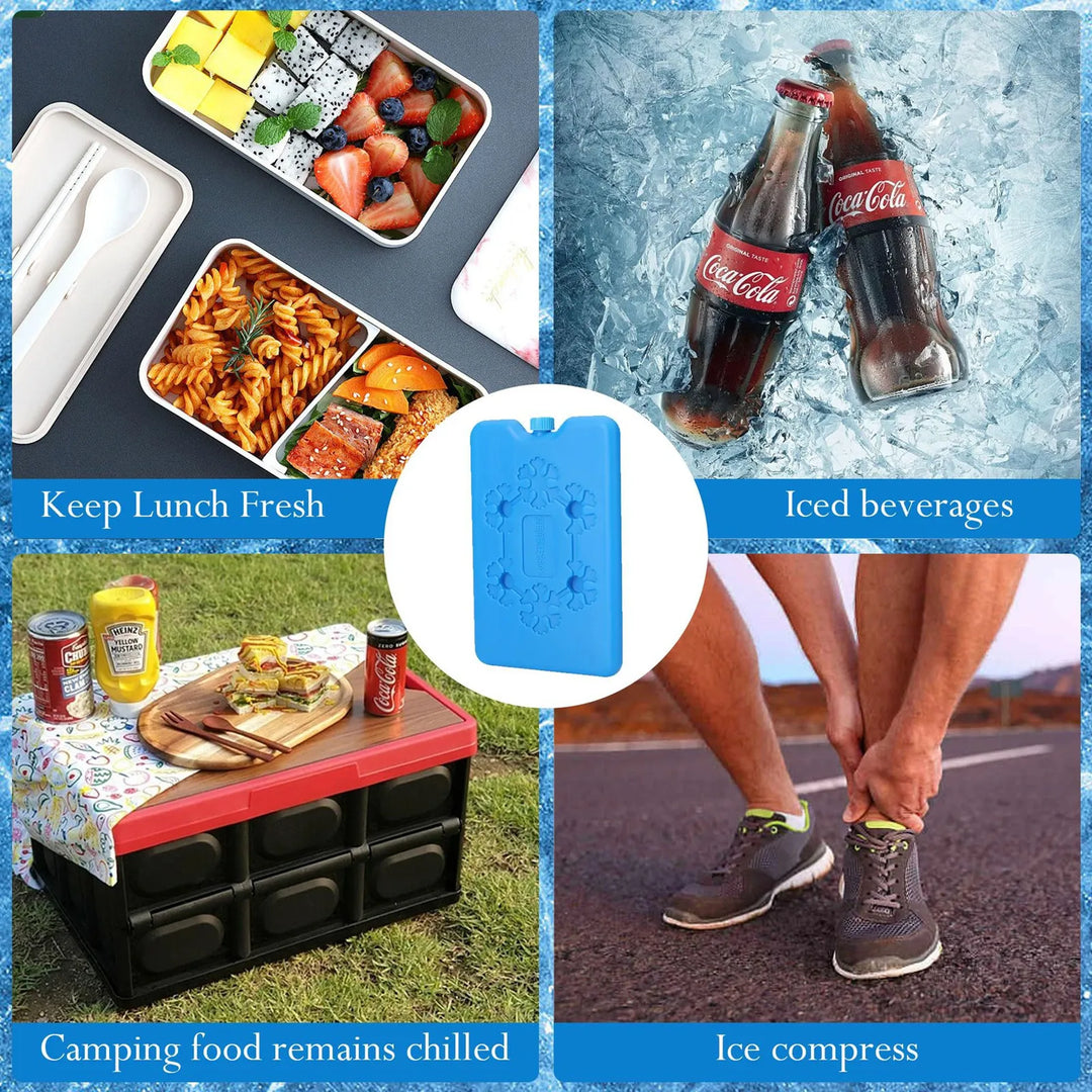 Freezer Ice Cooling Packs Reusable Cooler Pack Bag Long Lasting Cooling For Lunch Bags Fresh Food Fresh Food Storage Water Box