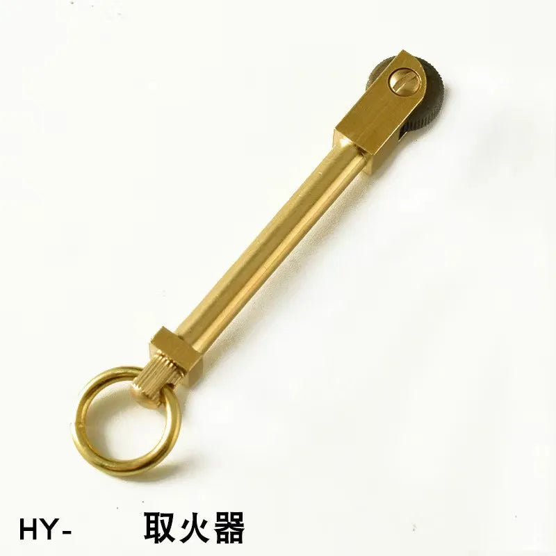 Portable Outdoor Brass Mini Pulley Wild Camping Survival Tool Outdoor Survival Practical Dolphin