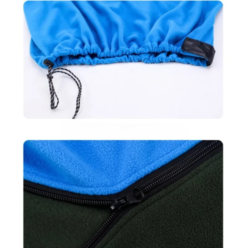 Outdoor Fleece Sleeping Bag 180x80cm Single Down Sleeping Bag Inner Lining Warm Sleeping Bag Outdoor Camping and Travel Supplies