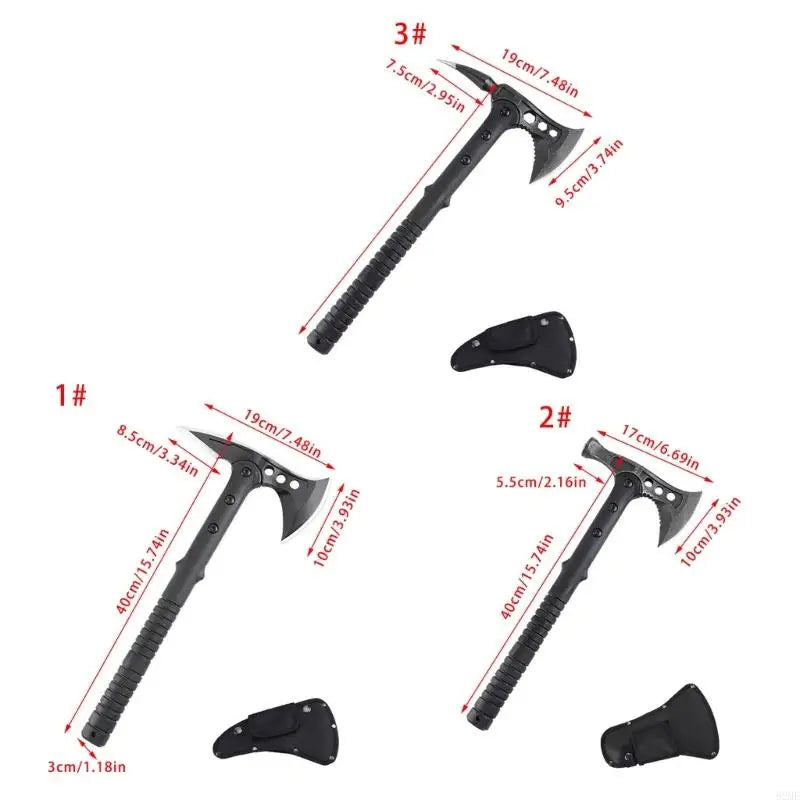 Tactically Hatchets Axes Portable Camping Axes Survival Throwing Hatchets with Sheaths Outdoor Defense Survival Weapons