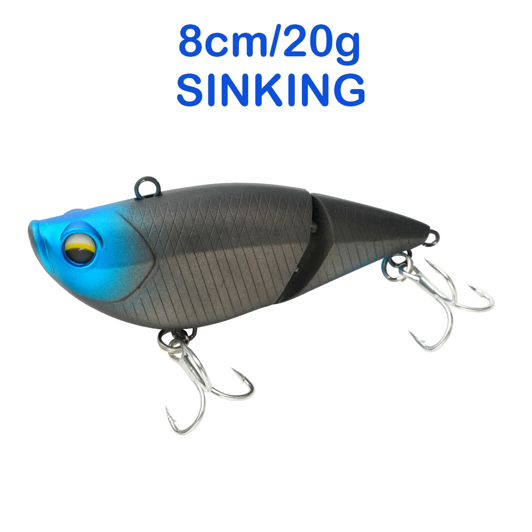 Floating Sinking Baits 2 Sections 8cm Multi Jointed Swimbait VIB Fishing Lures Swimbait for Fishing Pike Bass Fishing Tackle