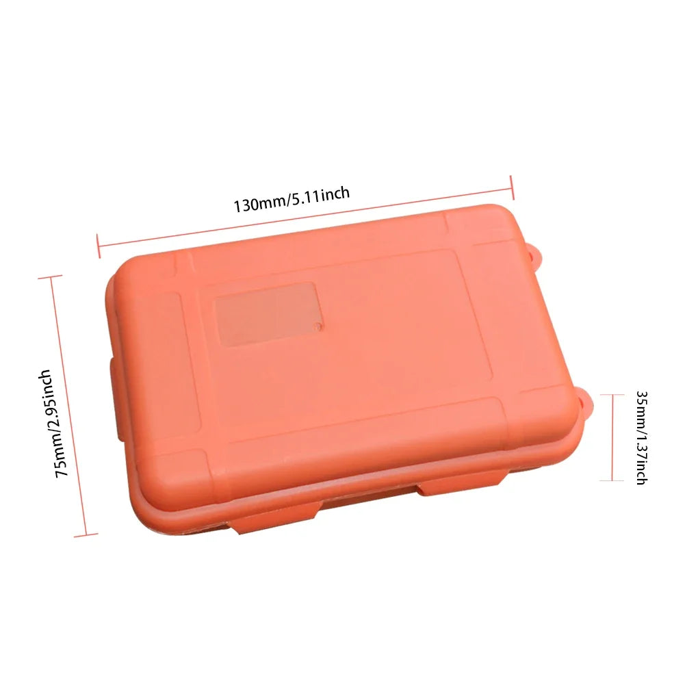 Outdoor Survival Box Container Portable Plastic Survival Case Waterproof Shockproof for Camping Hiking Boating