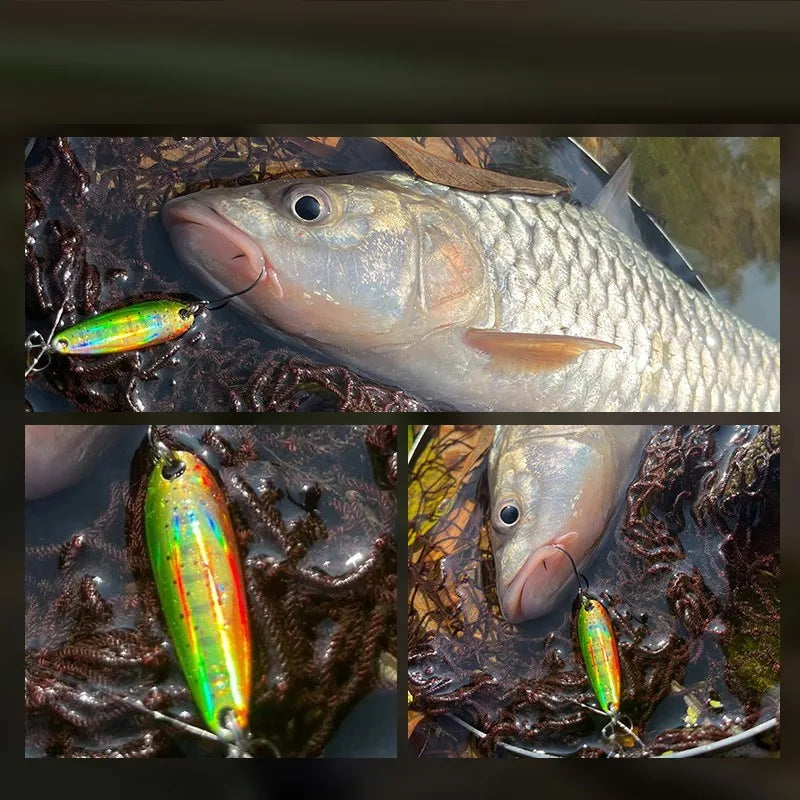Fishing Metal Spoon Lure Bait For Trout Bass Spoons Small Hard Sequins Spinner Spoon 2g/2.5g/3.5g/4.5g With Mustad hook Fishing