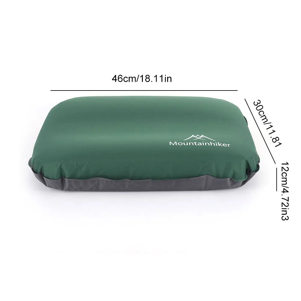 Camping Air Pillow Portable Self Inflating Sleeping Pillow High Rebound Travel Pillow Neck Protect Ergonomic Pillow for Travel