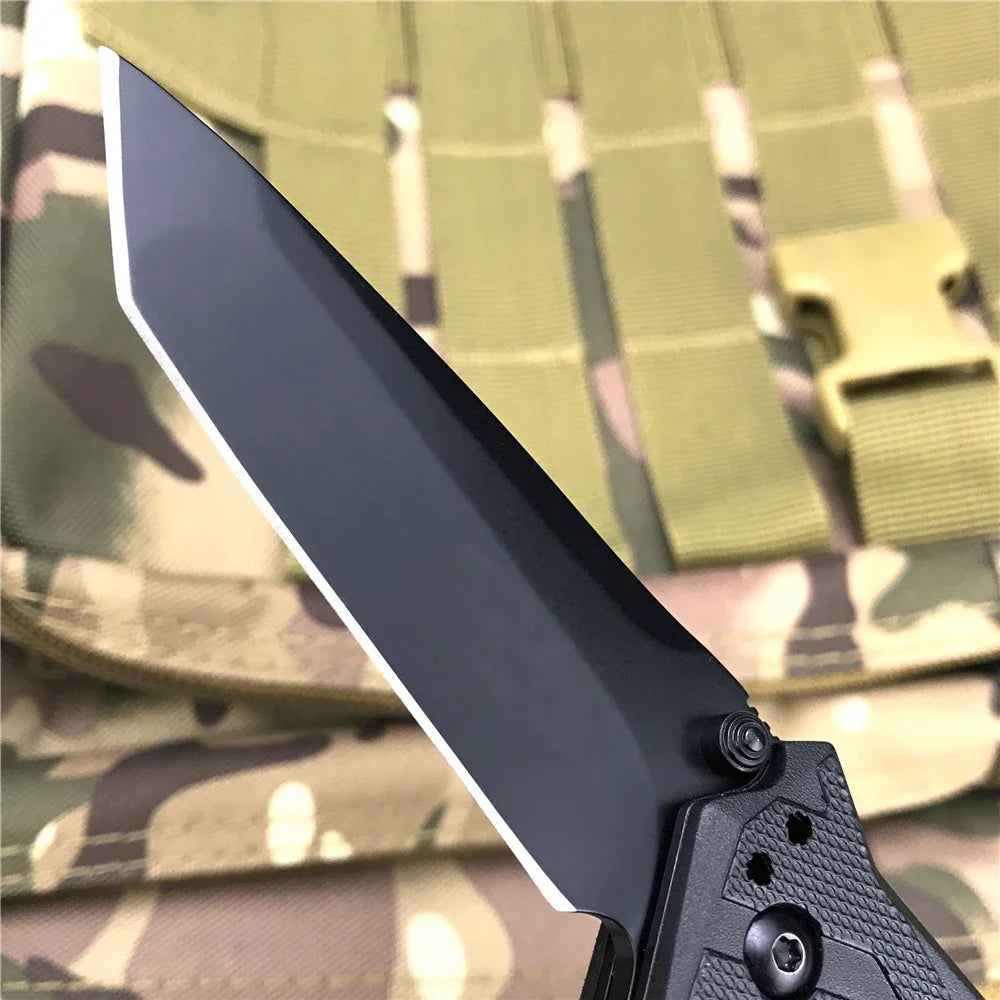 KS Brawler 1990 Camping Hiking Folding Knife Portable Stainless Steel Knife Combat Self Defense Utility Outdoor Pocket