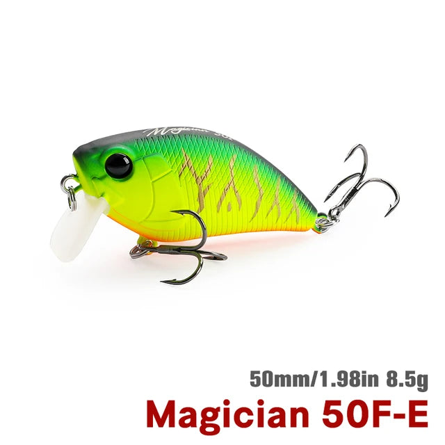 TSURINOYA DW116 50F Crankbait Fishing Lure Magician 50mm 8.5g Shallow Range Floating Crank Artificial Hard Basts Pike Bass