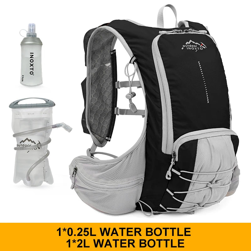 INOXTO lightweight men's and women's hydration backpack 15L, cycling backpack, off-road motorcycle mountaineering trail running