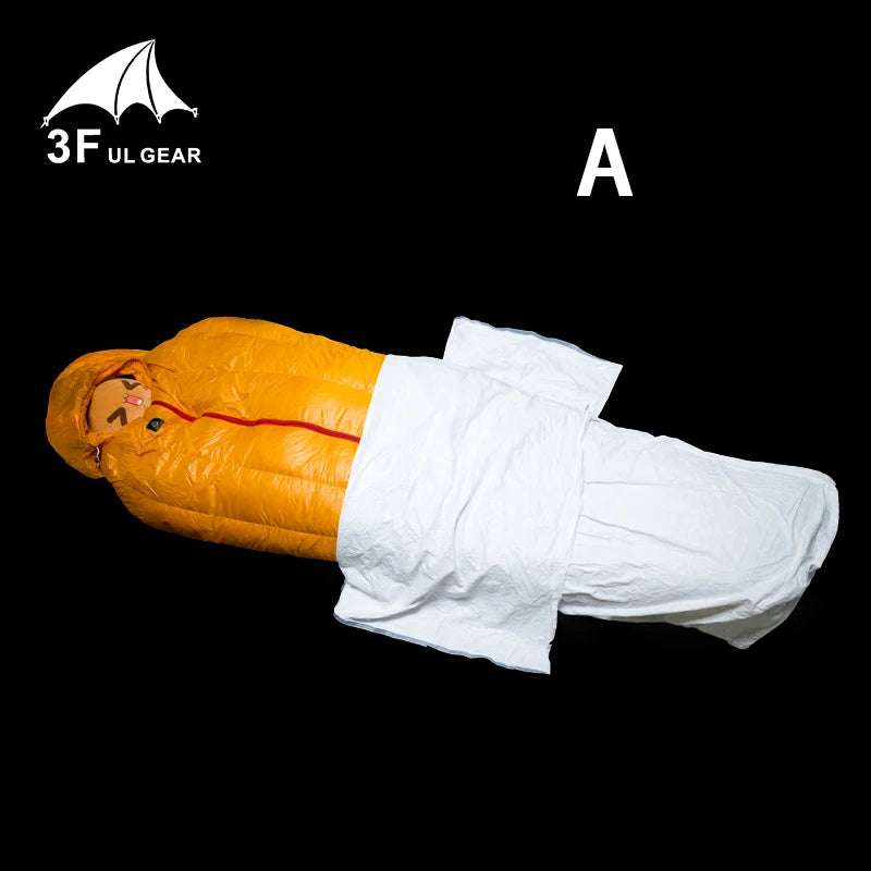 3F UL GEAR Upgrade TYVEK Sleeping Bag Cover Ventilate Moisture-proof Warming Every Dirty Inner Liner Bivy Sleeping Bags
