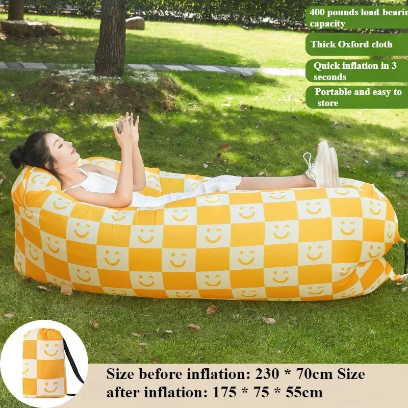 Outdoor Inflatable Sofa Camp Picnic Multiple Scenarios Inflatable Sofas Portable High Load-bearing Outdoor Folding Outing Sofas