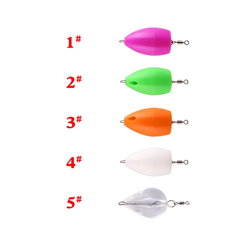 2pcs/Set Sinking/Floating Fishing Lure Long Casting Thrower Shot Assistant Tackle Fly Fishing Lures Accessories Peche Pesca