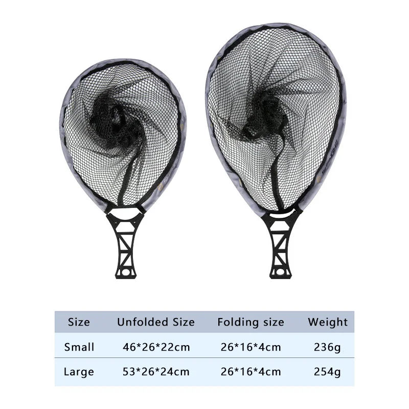 Collapsible Fishing Net Portable Mini Handle Fly Fishing Catch Net Outdoor Fly Fishing Stream Net Fishing Tools Accessories