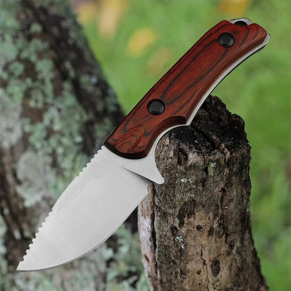 Outdoor Camping Straight Knife BM 15017 EDC Tool with Sheath 8Cr13Mov Blade G10 Handle Bush Hunting Knives