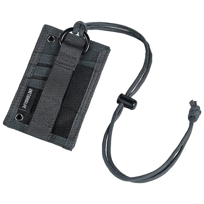 ONETIGRIS Outdoor Hunting MOLLE ID Holder Tactical Pouch File Folder Organizer Bag Military Two in One with Chest Hanging