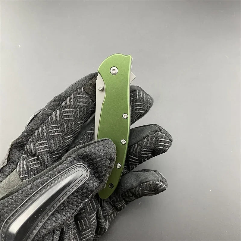 KS 1660 Folding Knife Aluminum Blade Outdoor Camping Adventure Sharp Cut Portable Survival Daily Carry A Multi-purpose Knives