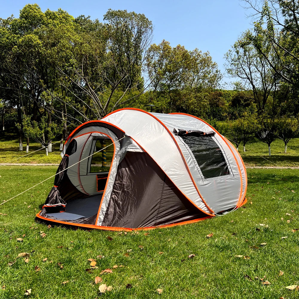 A pop-up tent, waterproof camping boat tent, portable outdoor tent, suitable for camping and hiking trips