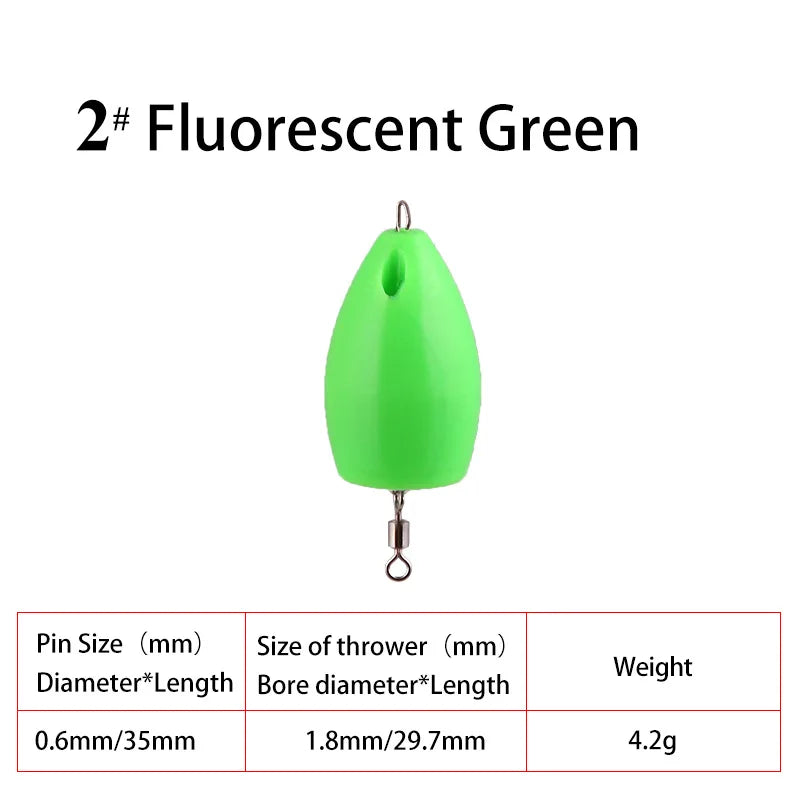 2pcs/Set Sinking/Floating Fishing Lure Long Casting Thrower Shot Assistant Tackle Fly Fishing Lures Accessories Peche Pesca