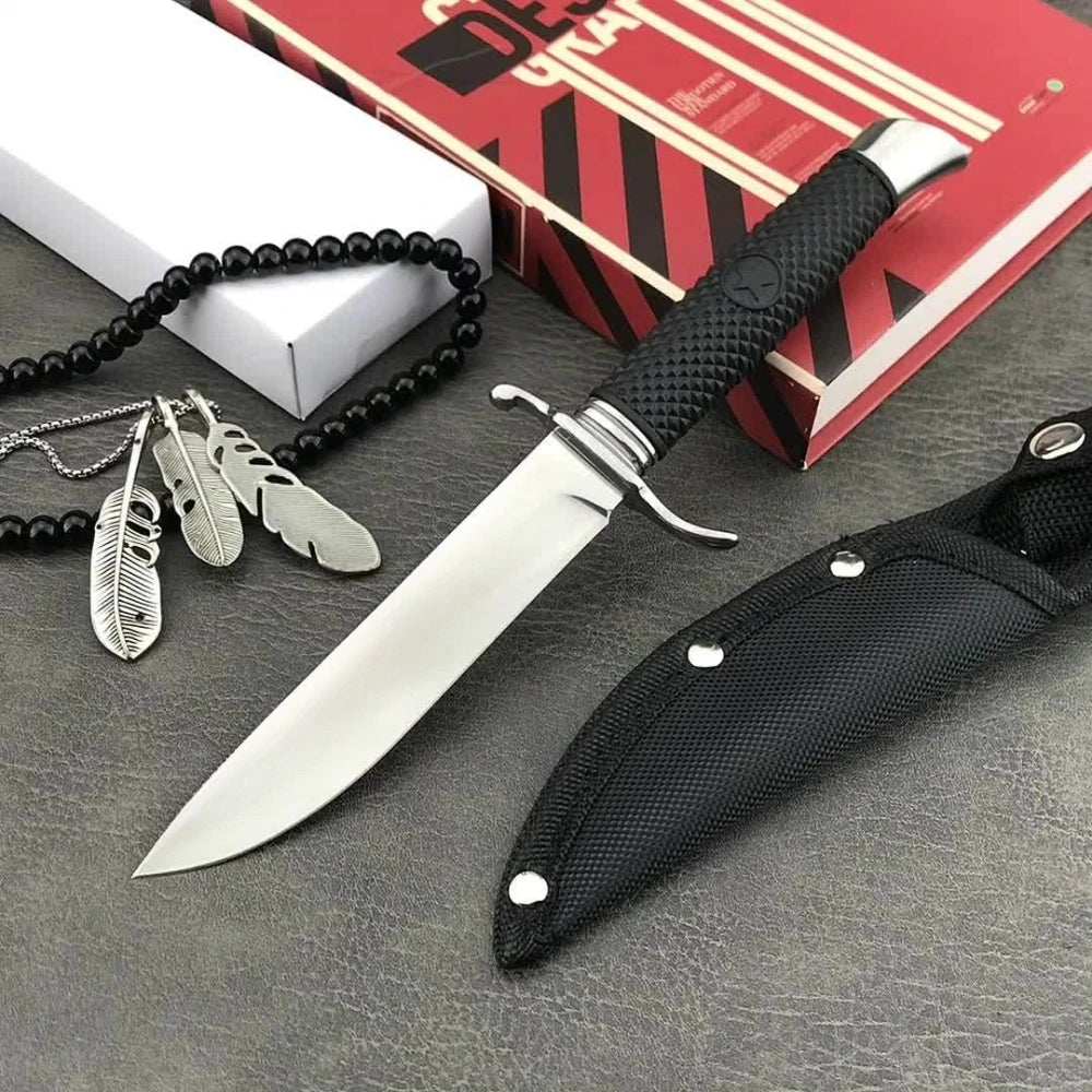 NKVD FINKA Multi-functional Fixed Blade Knife with Sheath Hunting Outdoor Self Defense Military Tactical EDC Portable Knife