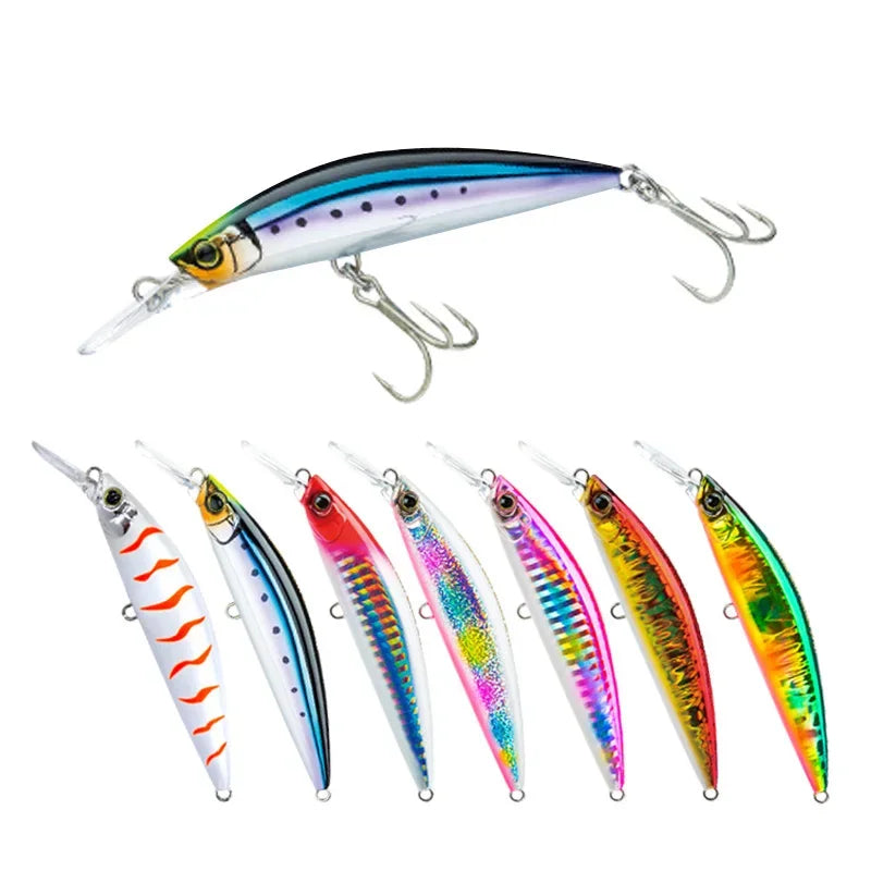 9cm 27g Minnow Fishing Lures Wobblers Crankbaits Jerkbaits Artificial Hard Baits Hooks 3D Eyes for Fishing Carp Pesca Isca