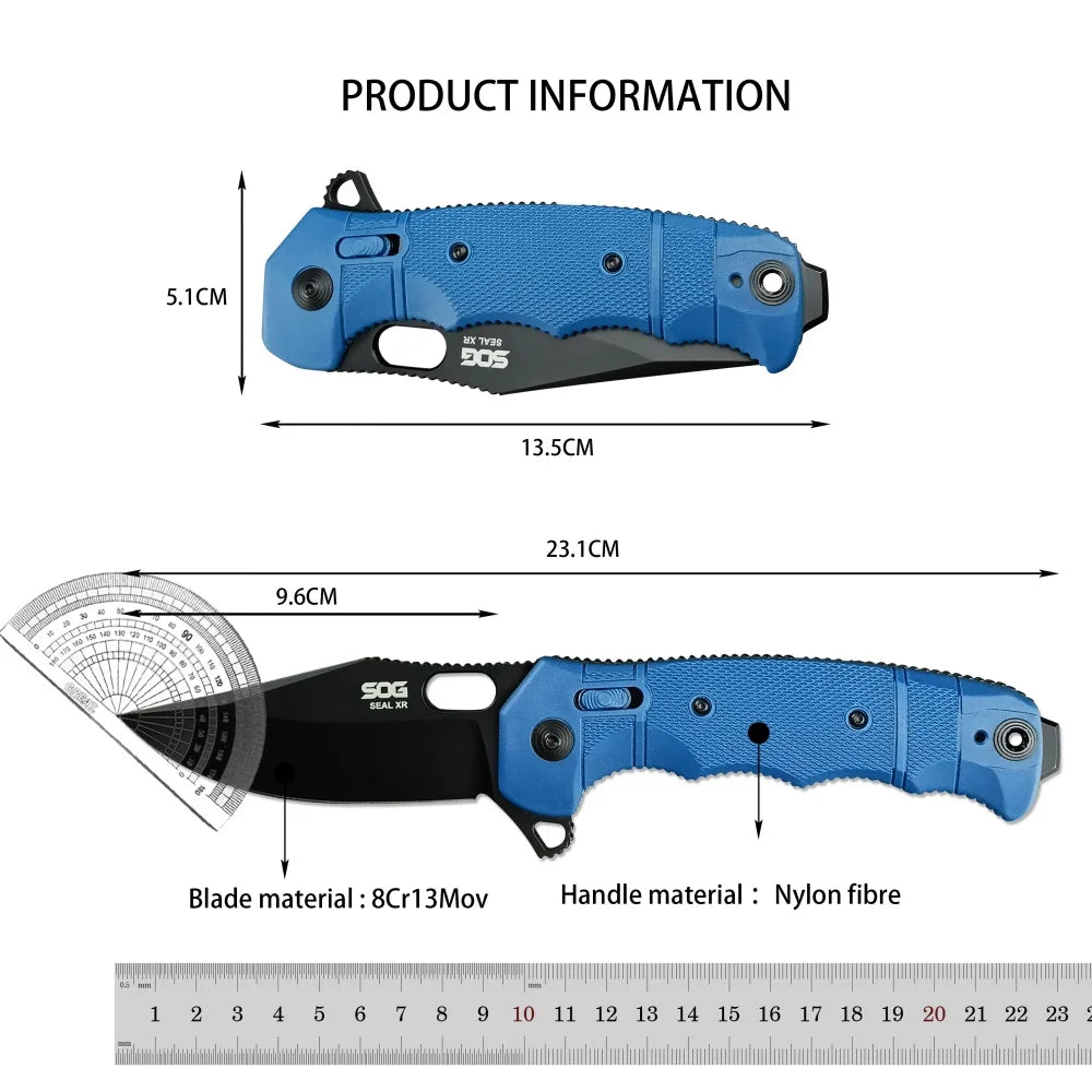SEAL XR Folding knife Outdoor versatile EDC tool Folding knife Camping Hiking Tactical knife Hunting knife Self-defense knife