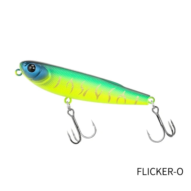 TSURINOYA FLICKER 70F Z Dog Topwater Walker Fishing lure 70mm 8.4g Artificial Pencil Floating Stick Hard Bait For Bass Pike Plug