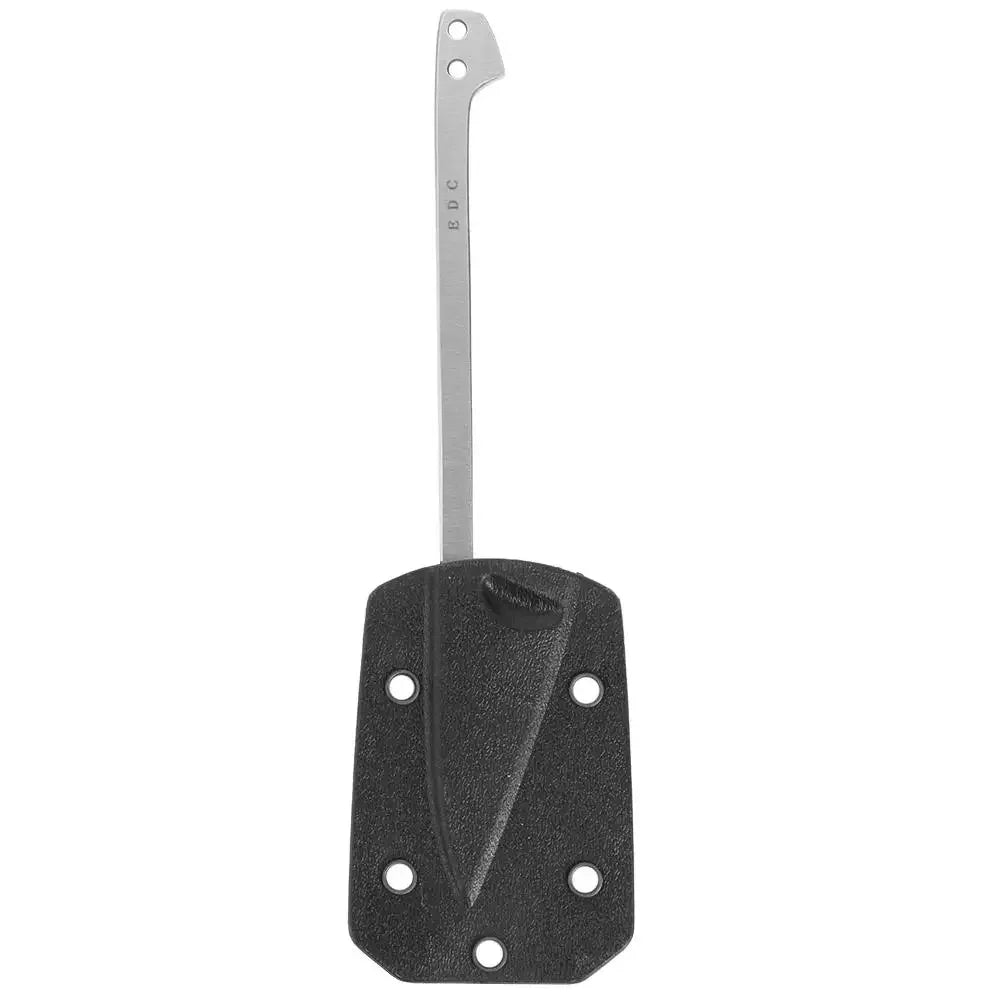 Practical Fishing Gear Tool Stainless Steel Fish Scaler Harpoon Multi-functional EDC Survival Gadgets with K Plate Sheath