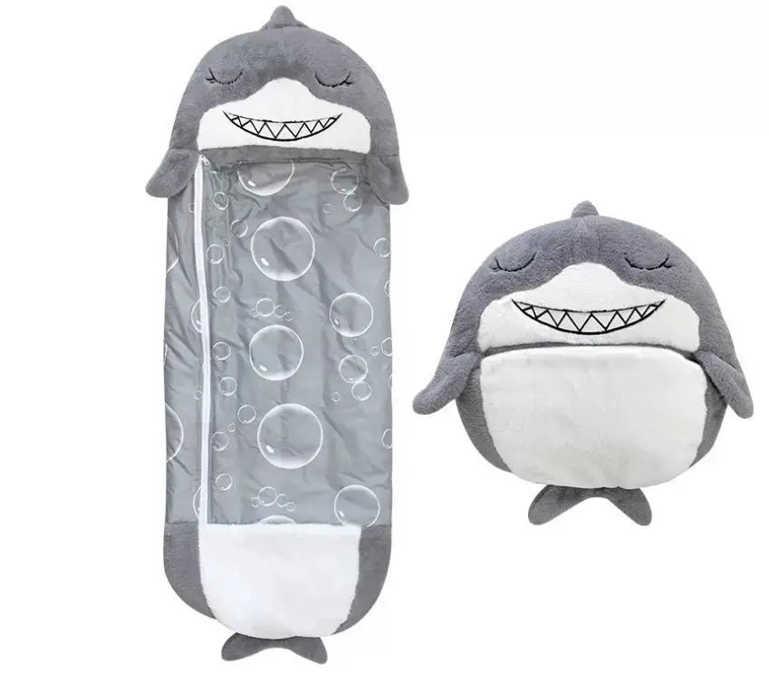 Colorful cartoon animal children's anti-kick home children's fun pillow pure cotton sleeping bag