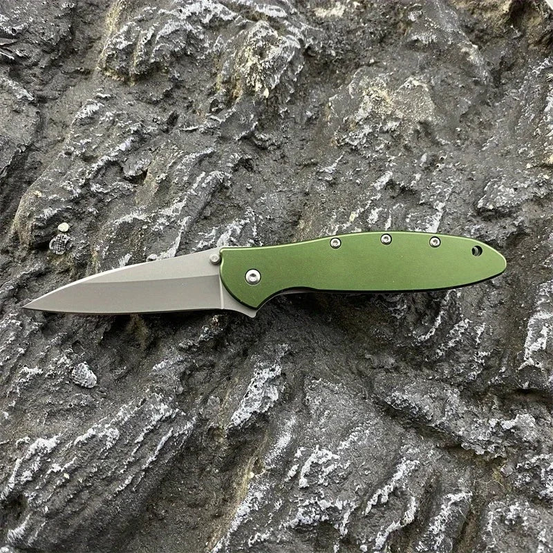 KS 1660 Folding Knife Aluminum Blade Outdoor Camping Adventure Sharp Cut Portable Survival Daily Carry A Multi-purpose Knives