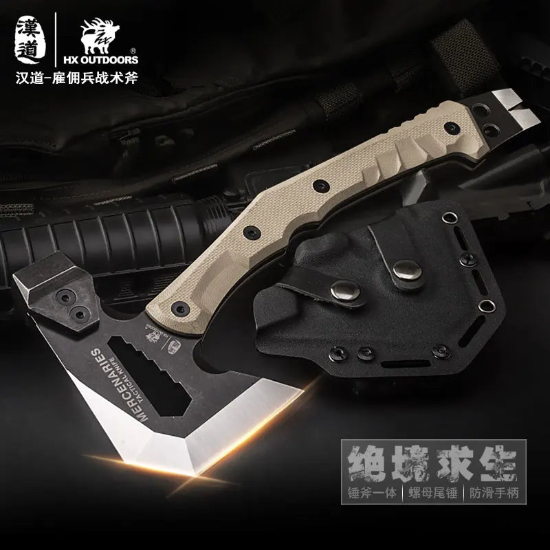 HX OUTDOORS FT-02 Tactical Engineer Axe, Field Camping Axes, Mountain Axe Camping Hand Axe Hunting Tools Dropshipping