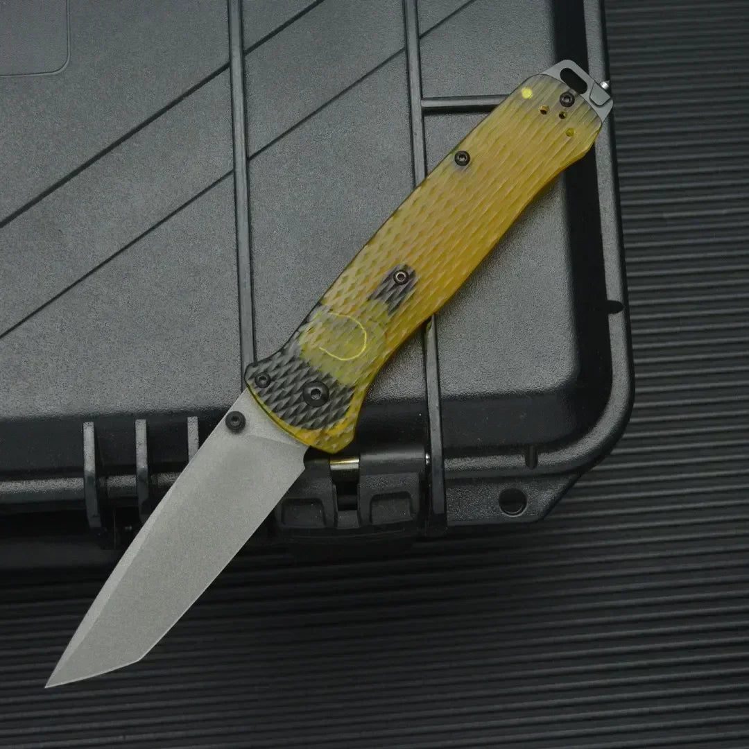 537 Bailout BM Knife Self Defense Pocket Knives Outdoor EDC Survival Flipper Folding Knife Camping Hunting Tool Nylon Handle