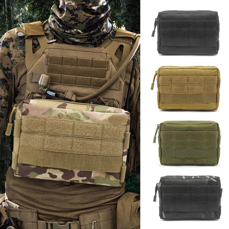 EDC Commuter Bag Camo Waist Pack with MOLLE System Outdoor Survival Gear Organizer for Hiking/Camping Everyday Carry Essentials