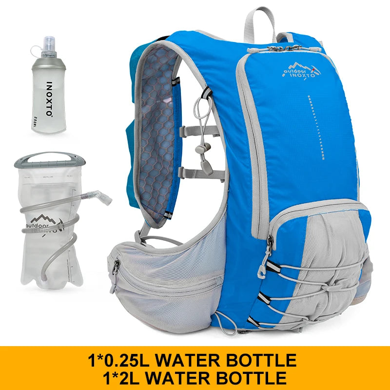 INOXTO lightweight men's and women's hydration backpack 15L, cycling backpack, off-road motorcycle mountaineering trail running