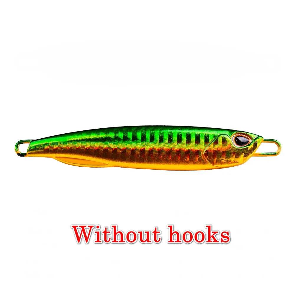 Fishing Lure 10g15g20g30g40g60g Trolling Artificial Hard Bait Bass Casting Jigging Fish Lure Sinking Spoon Tackle Metal Jig