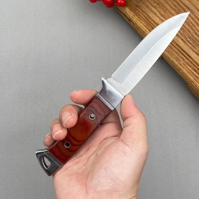 Field High Hardness Stainless Steel Sharp Outdoor Adventure Tactical Knife Wilderness Survival Portable Small Straight Knife