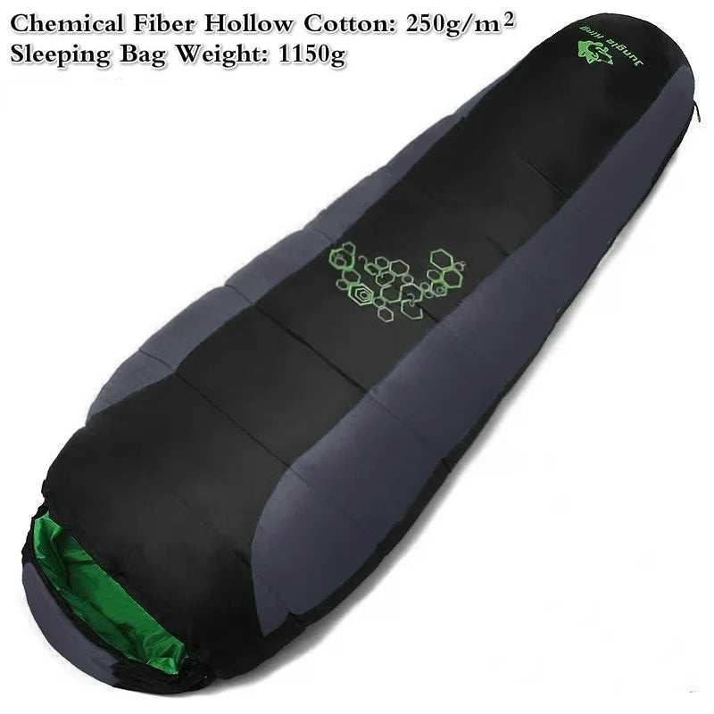 Jungle King CY0901 Thickening Fill Four Holes Cotton Sleeping Bags Fit for Winter Thermal 4 Kinds of Thickness Camping Travel