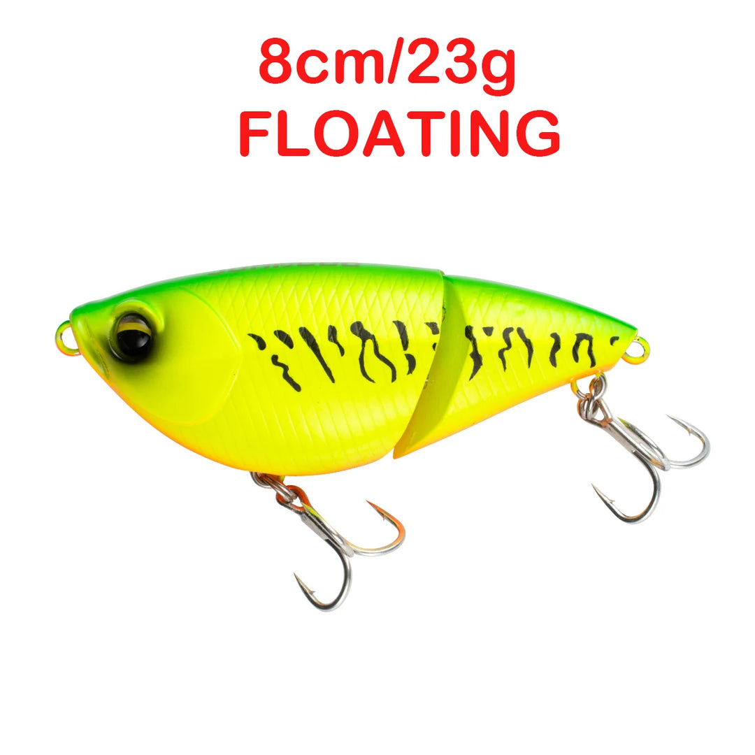 Floating Sinking Baits 2 Sections 8cm Multi Jointed Swimbait VIB Fishing Lures Swimbait for Fishing Pike Bass Fishing Tackle